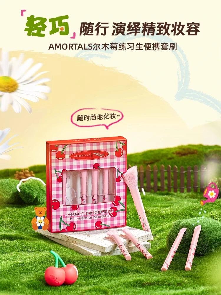 Amortals Wiggle Wiggle Makeup Brushes 5 in Set