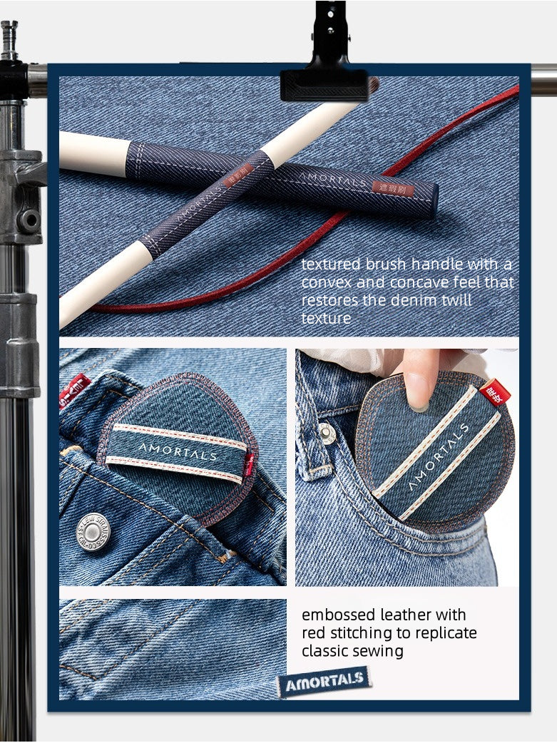 Amortals "Just It" Denim Beginner Makeup Tool Set
