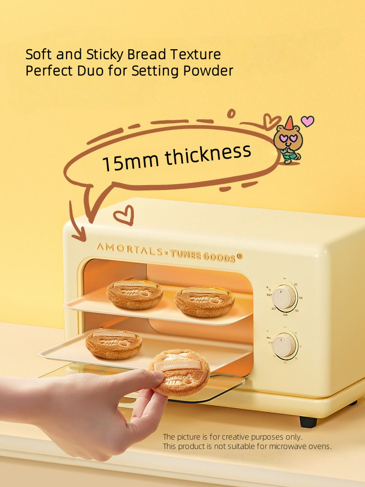 TUNEE GOODS Round Shaped Loose Powder Puffs*2