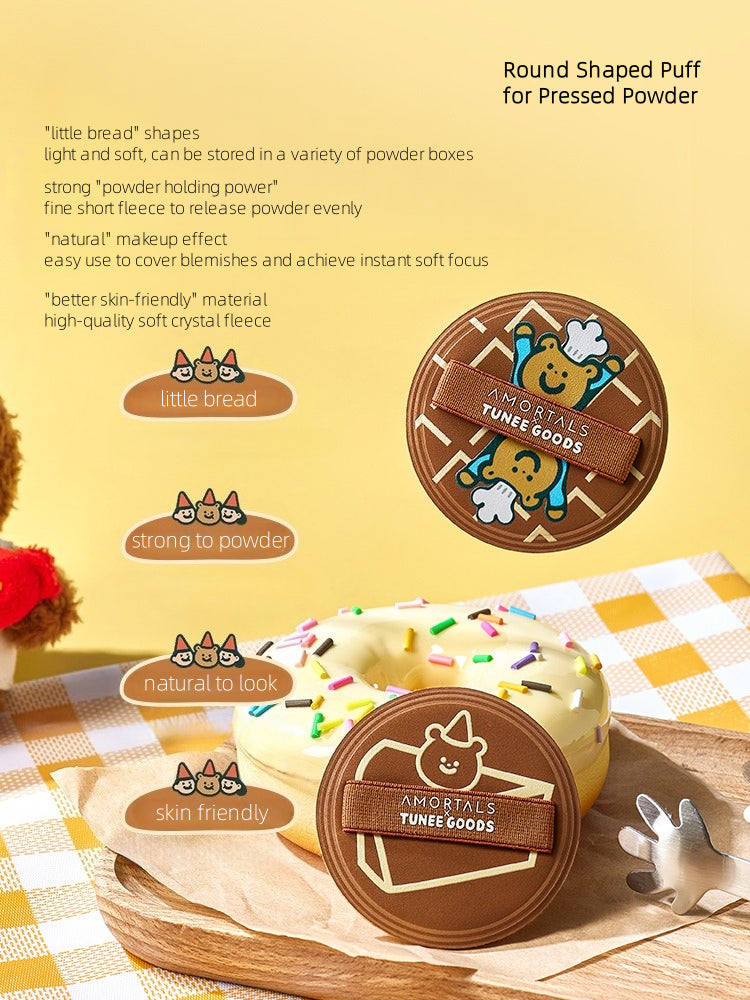 Amortals X TUNEE GOODS Round Shaped Pressed Powder Puff