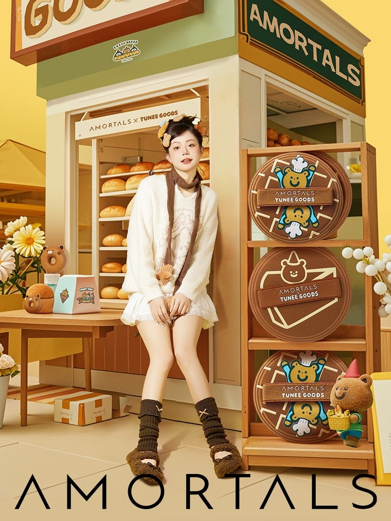 TUNEE GOODS Round Shaped Pressed Powder Puff