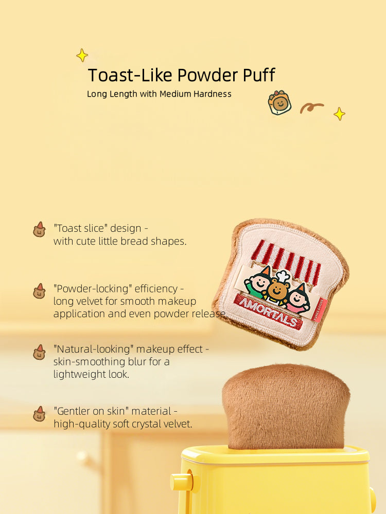 Amortals X TUNEE GOODS Toast-Like Powder Puff