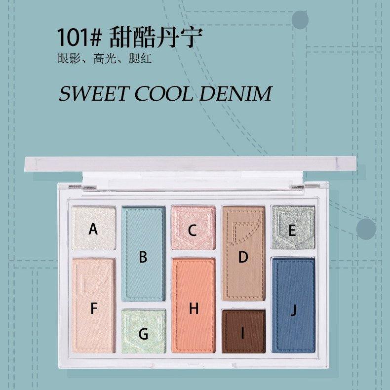 BIYA - 10 Colors Eyeshadow Palette 15g