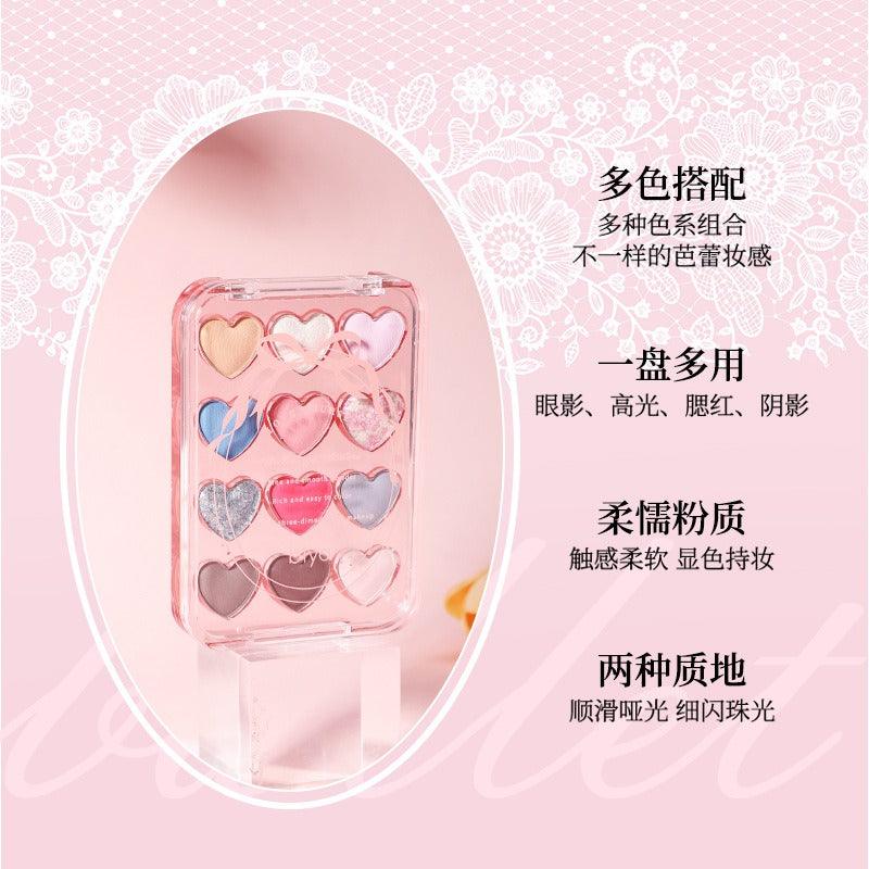 Dream Ballet 12 Colors Eyeshadow Palette 6.6g