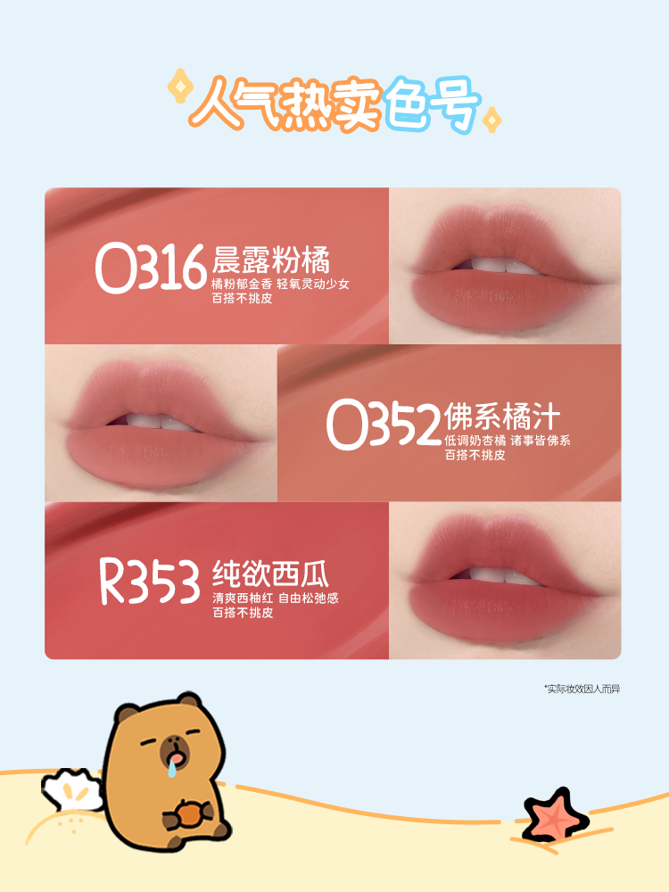 Capybara Soft Matte Water Tint Giftbox 6g