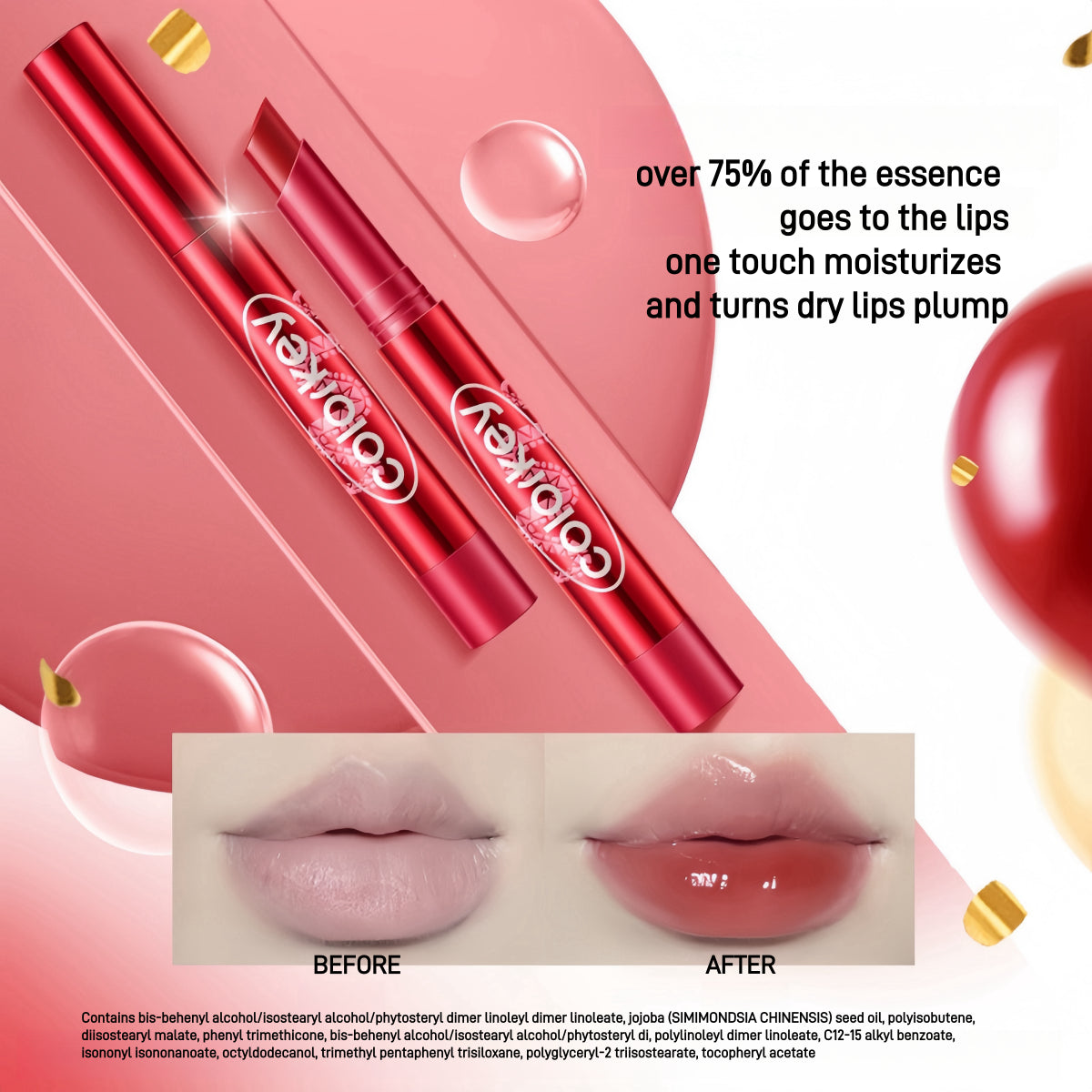 Colorkey Crystal Glossy Lipstick CNY Lucky Snake Series 2.7g