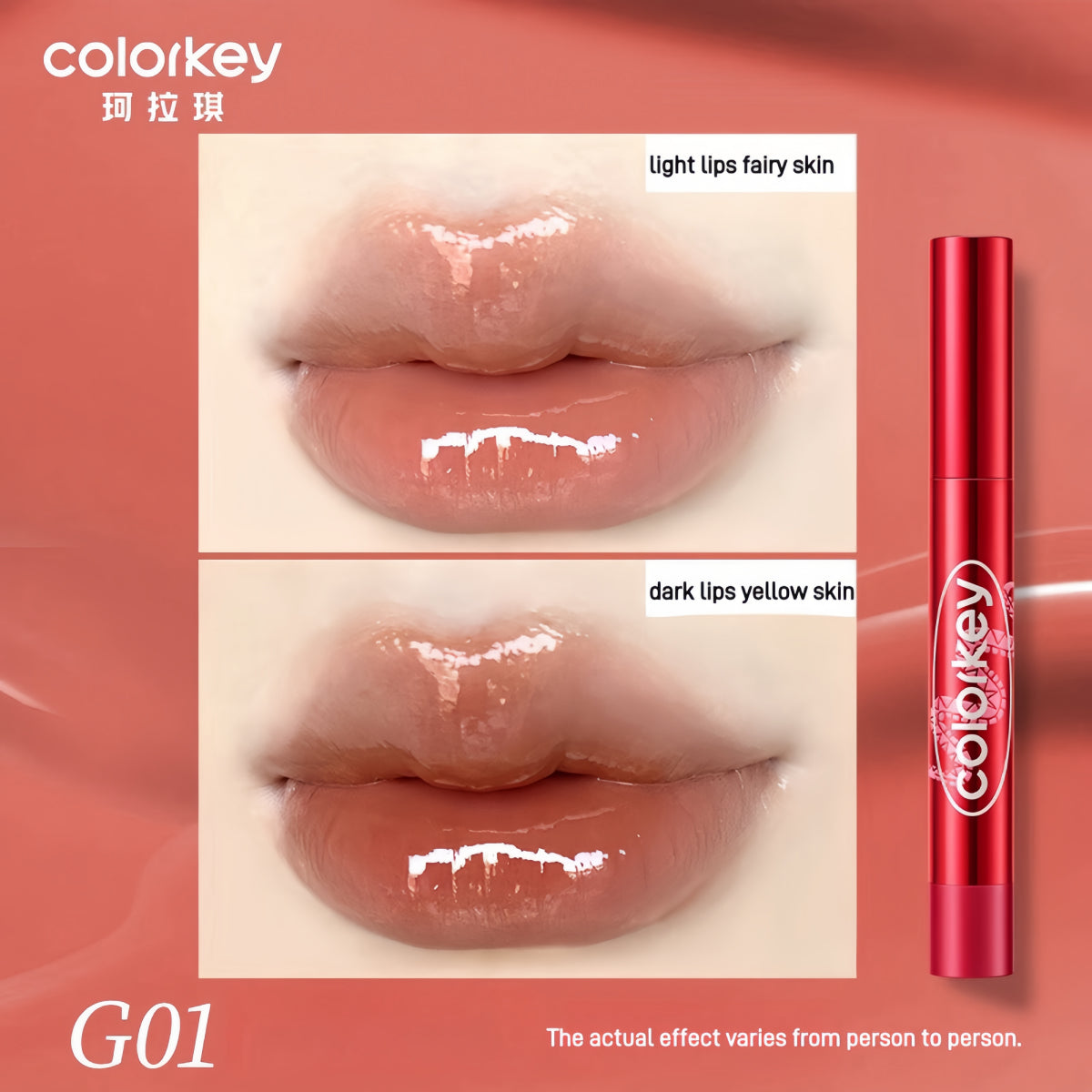 Colorkey Crystal Glossy Lipstick CNY Lucky Snake Series 2.7g