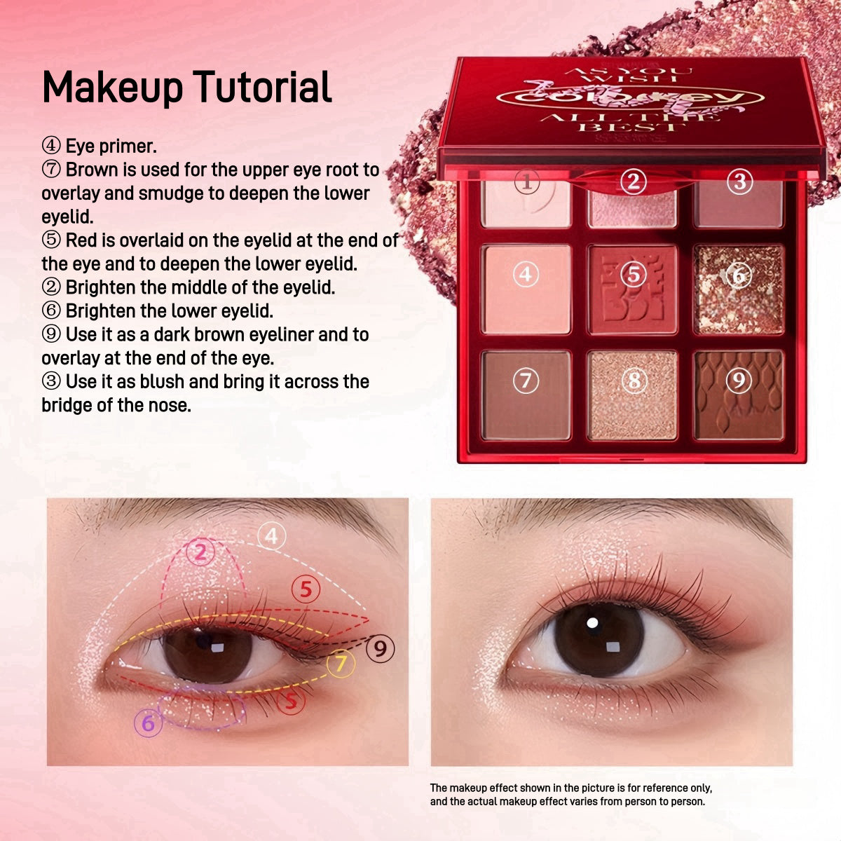 Nine Shades Eyeshadow Palette CNY Lucky Snake 13.5g