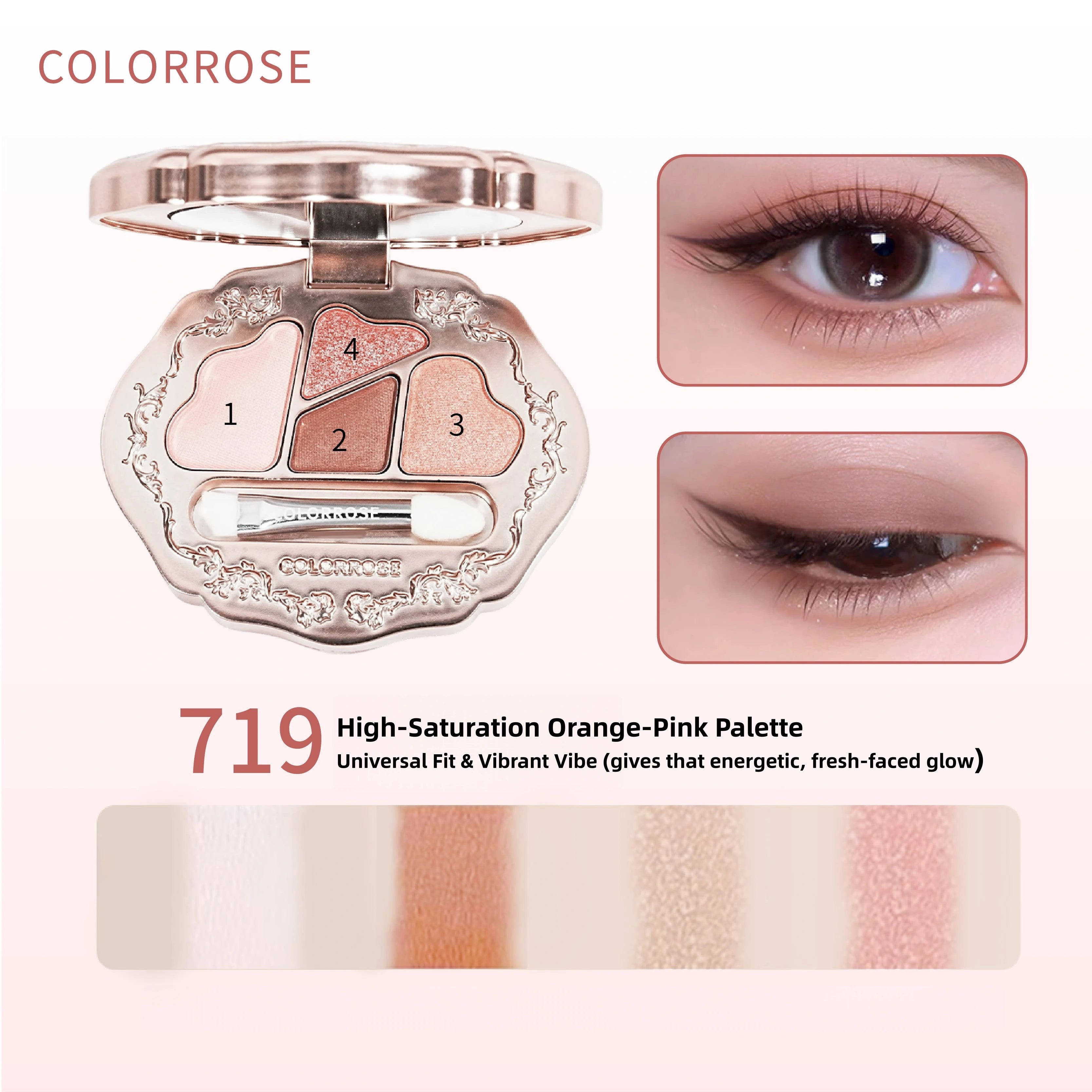 Colorrose - Vitality Under-Eye Quad Palette 2.6g