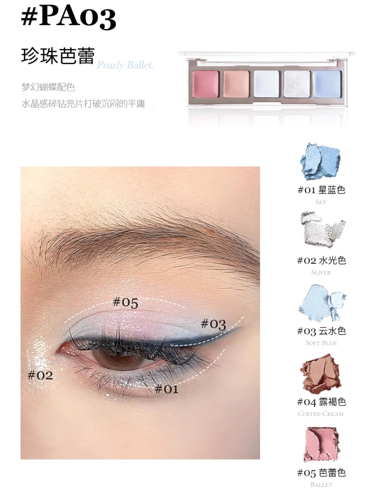 Five Colors Eyeshadow 5g