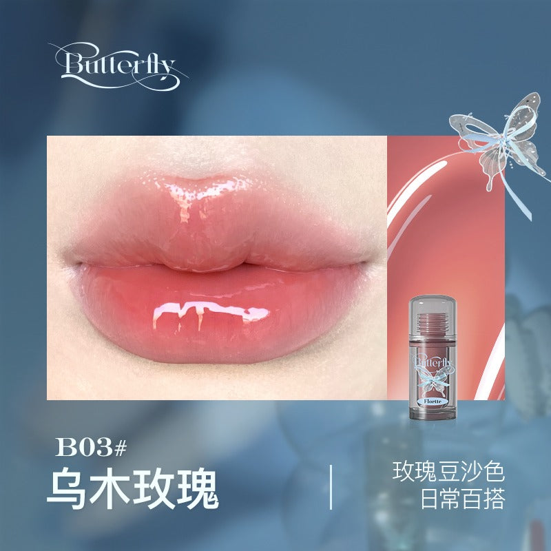 Flortte Twin Butterfly Series Lip Serum Twin B 1.9g