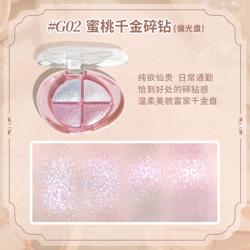 Glittering Colourful Eyeshadow Palette 4.8g