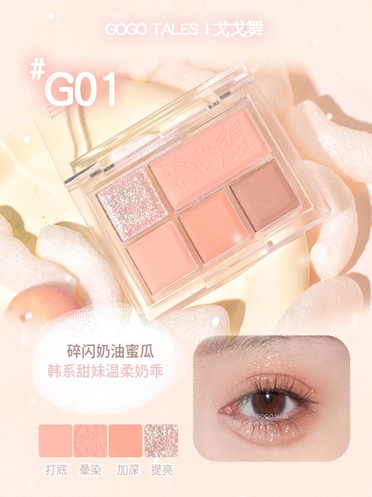 GOGO TALES 5 Colors Eyeshadow 10g