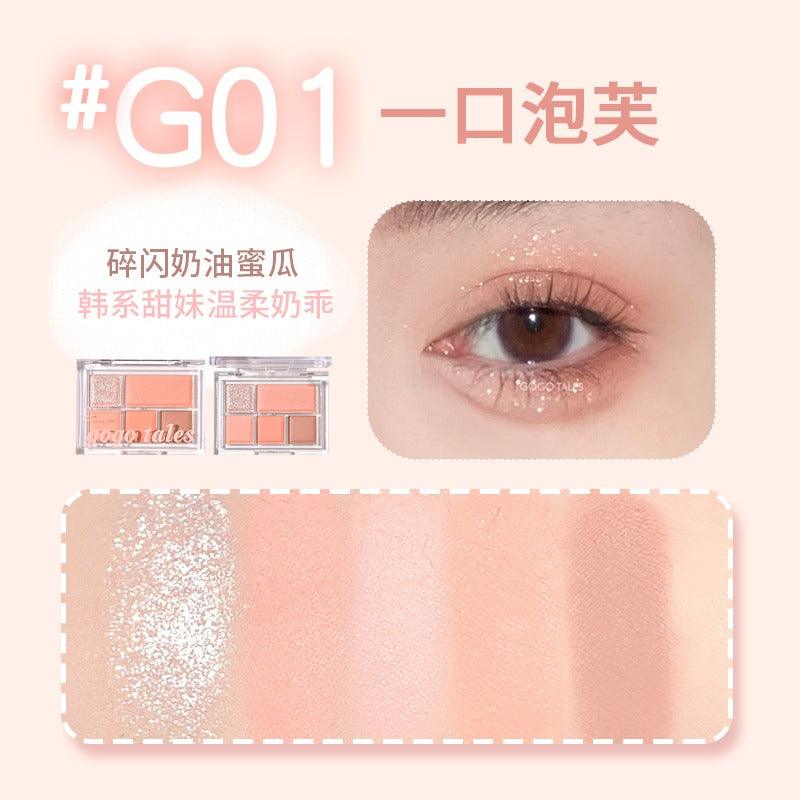 GOGO TALES 5 Colors Eyeshadow 10g