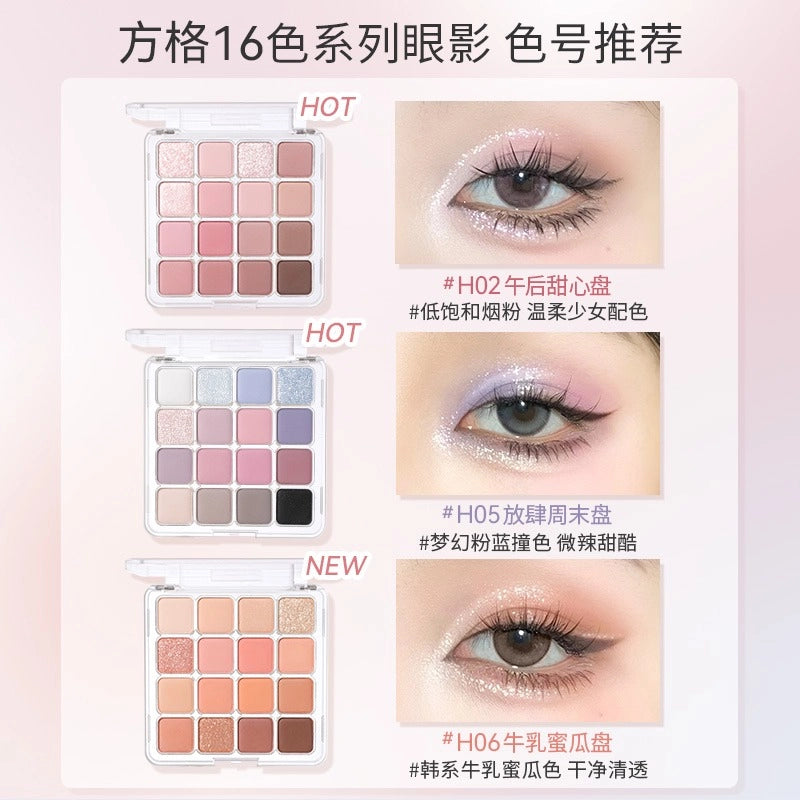 16 Colors Eyeshadow Tray 19.2g