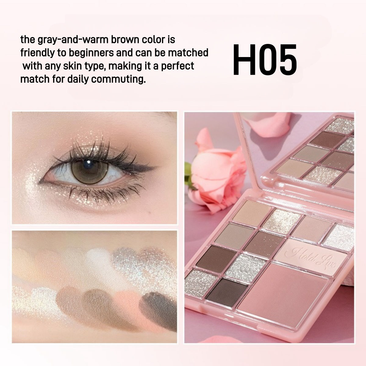Floral Comprehensive Powder Palette 12 Colors 15g