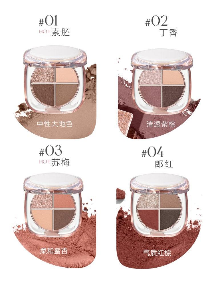 Judydoll Glazed 4 Colors Eyeshadow Palette OOTD 6.5g