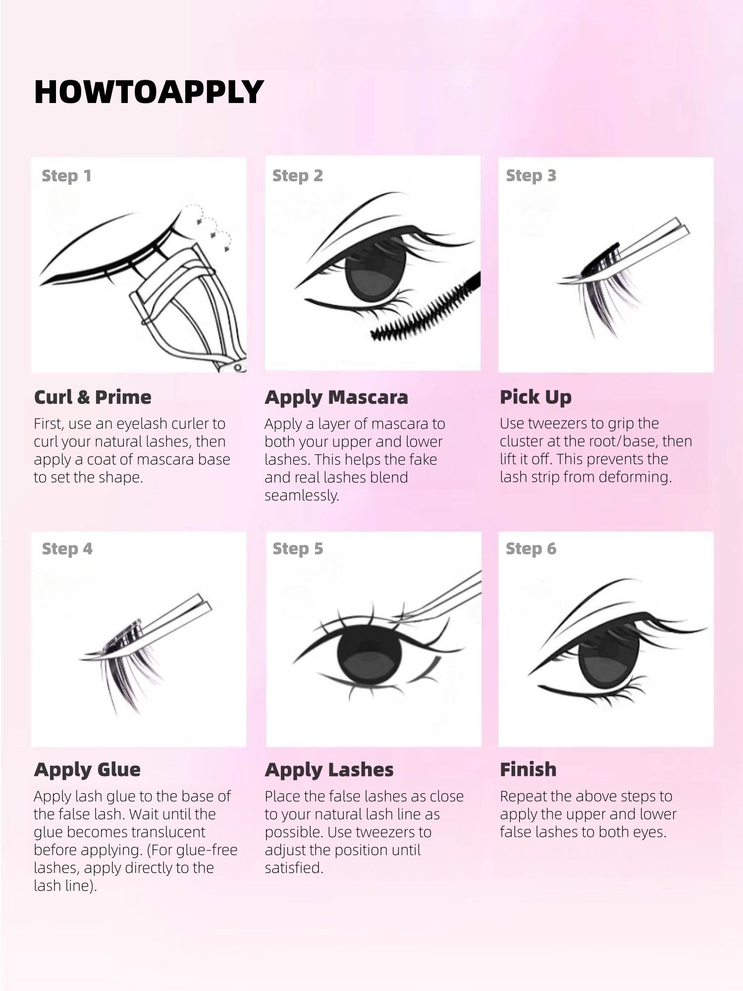 Cat-Eye False Eyelashes