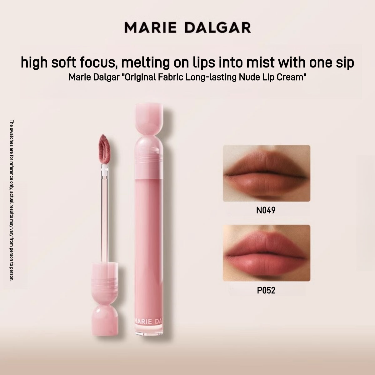 Marie Dalgar Lightweight Long Lasting Nude Lip Cream 2ml