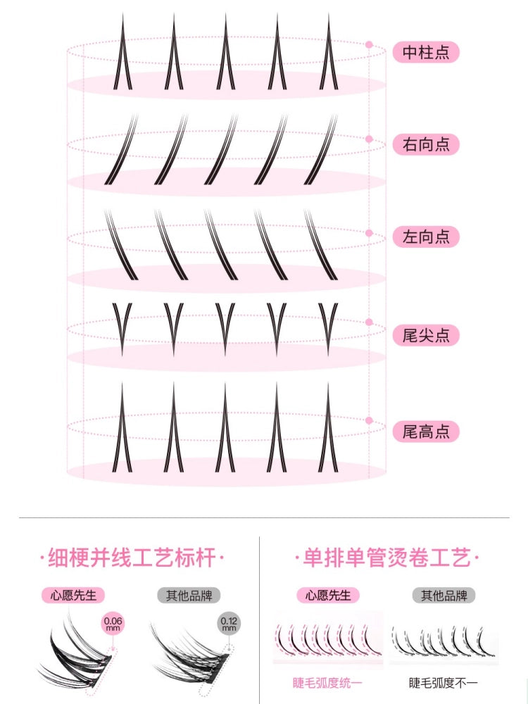 Mr. Wish Naughty Animal Series Rabbit Dog Fox False Eyelashes