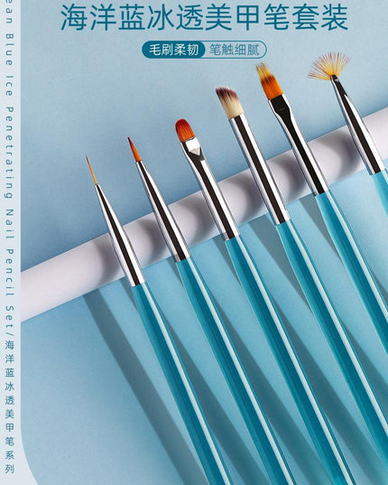 Nail Art Brush Set 6 In YSN018 - Chic Decent