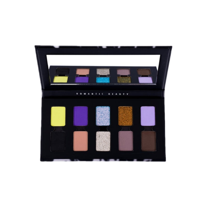 Romantic Beauty 10 Colors Eyeshadow Palette Smoky Makeup 8g