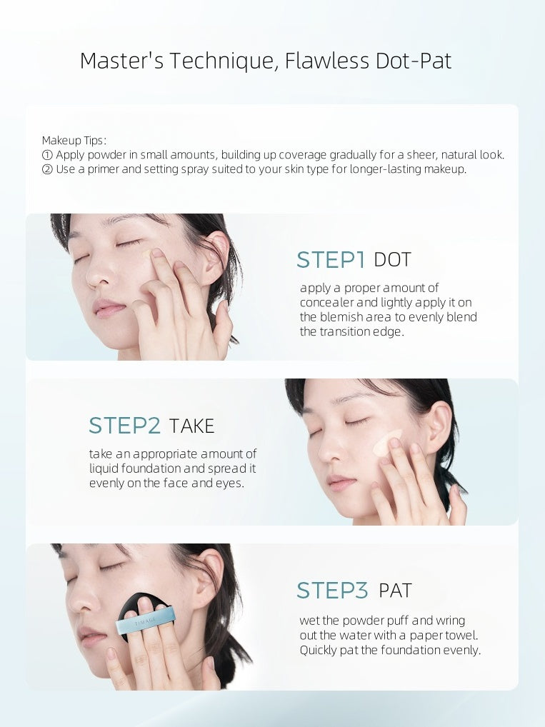 TIMAGE Matte Lasting Foundation and Correcting Concealer 30g+1g