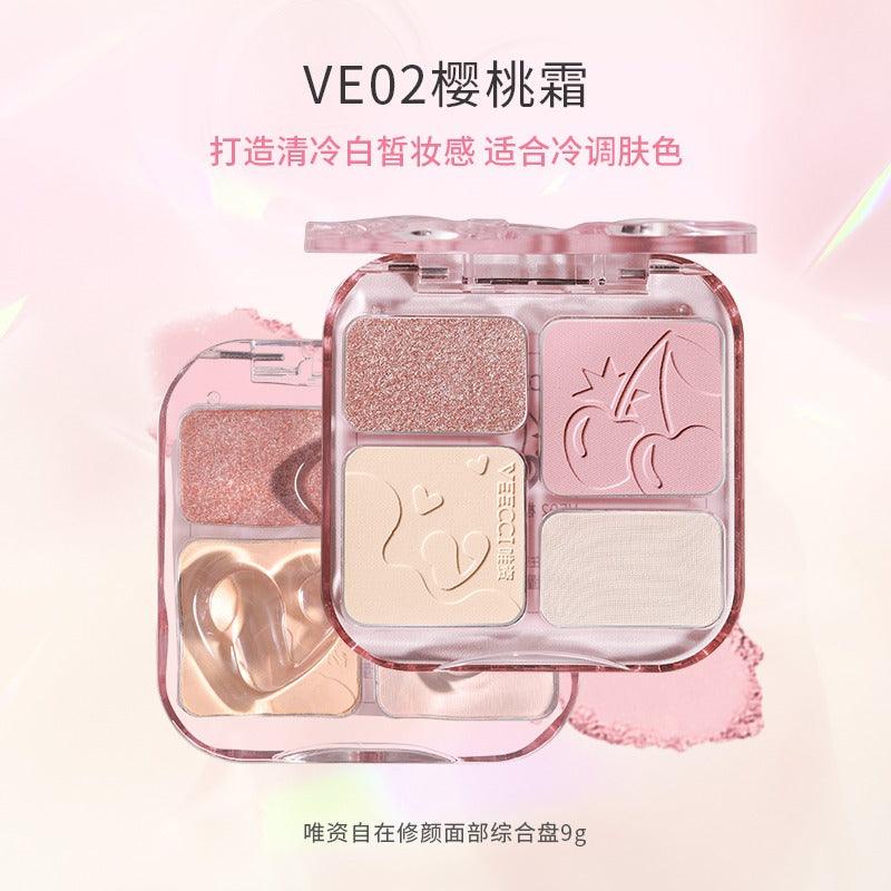 Veecci - Complex Blush Contour Palette 9g
