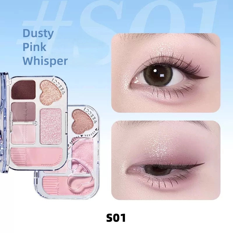 Veecci - Dreamy Lace 6-Color Eyeshadow Palette 8g