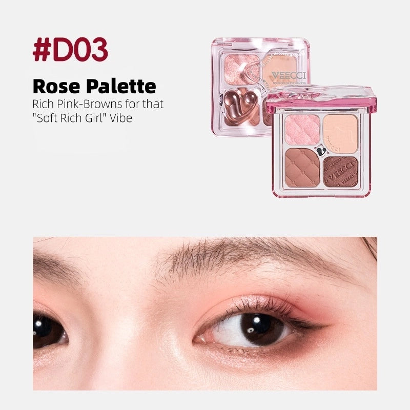 Veecci - Classic Scheme 4 Colors Eyeshadow 4.6g