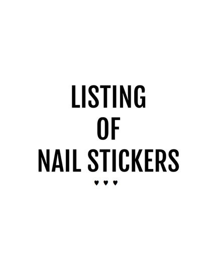 An Always Fundigger Nail Stickers Listing - Chic Decent