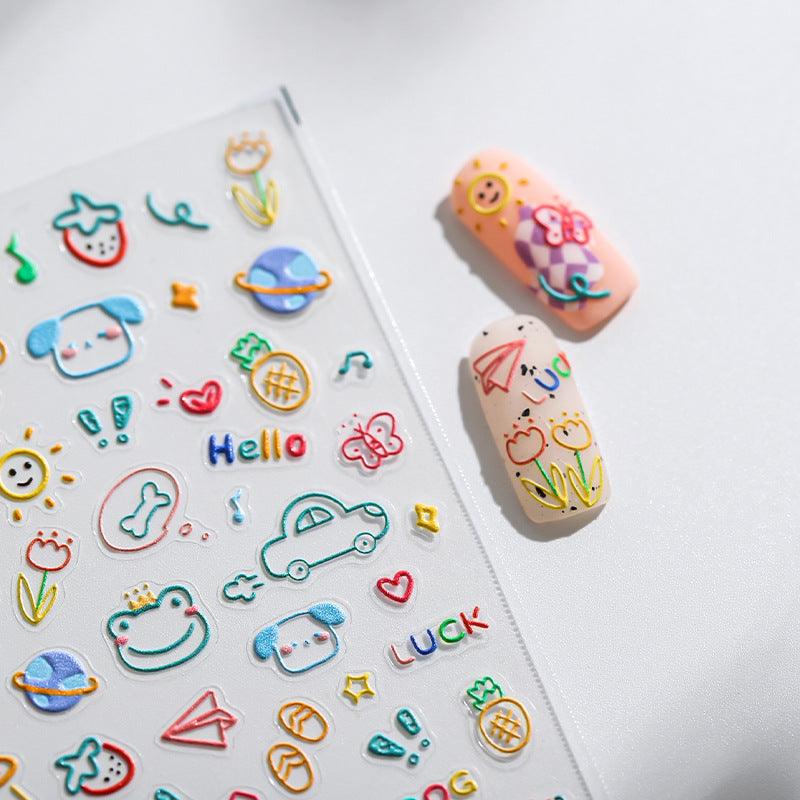 DIY Nail Stickers Nail Art TS1787 - Chic Decent