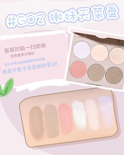 GOGO TALES Nude Light Shadow Highlight Contour Disc GT445 - Chic Decent