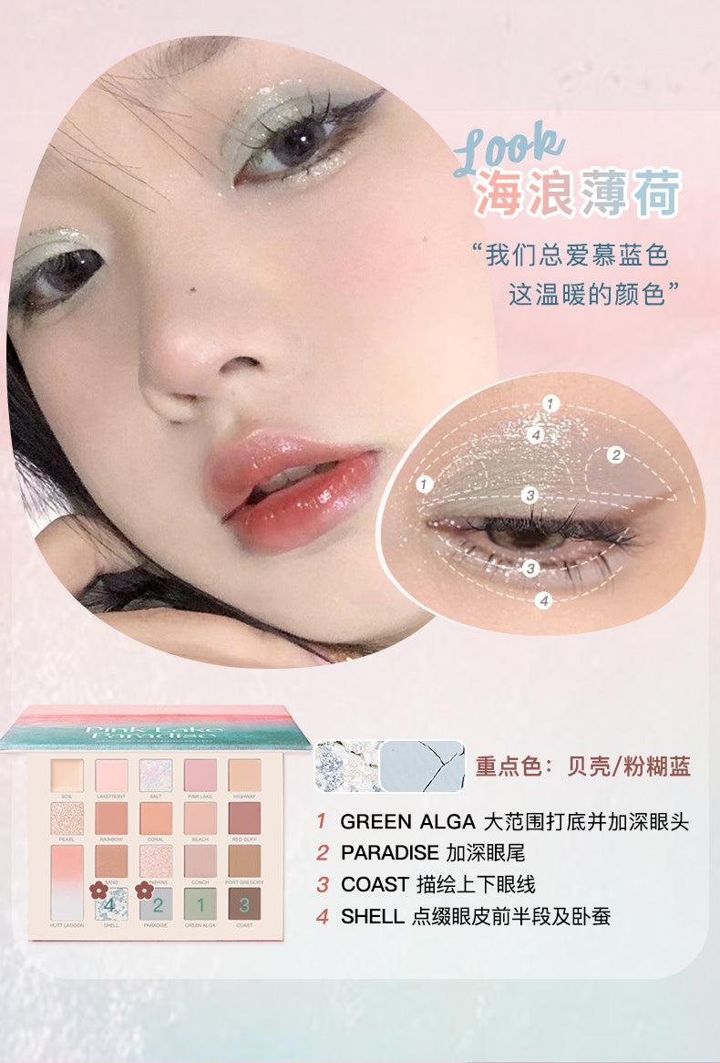 Judydoll Pink Lake Paradise 20 Colors Eyeshadow Palette JD09F - Chic Decent