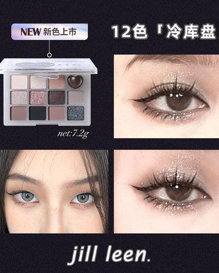 【NEW Butterfly】JILL LEEN Pretty 12 Colors Eyeshadow Palette JL019 - Chic Decent