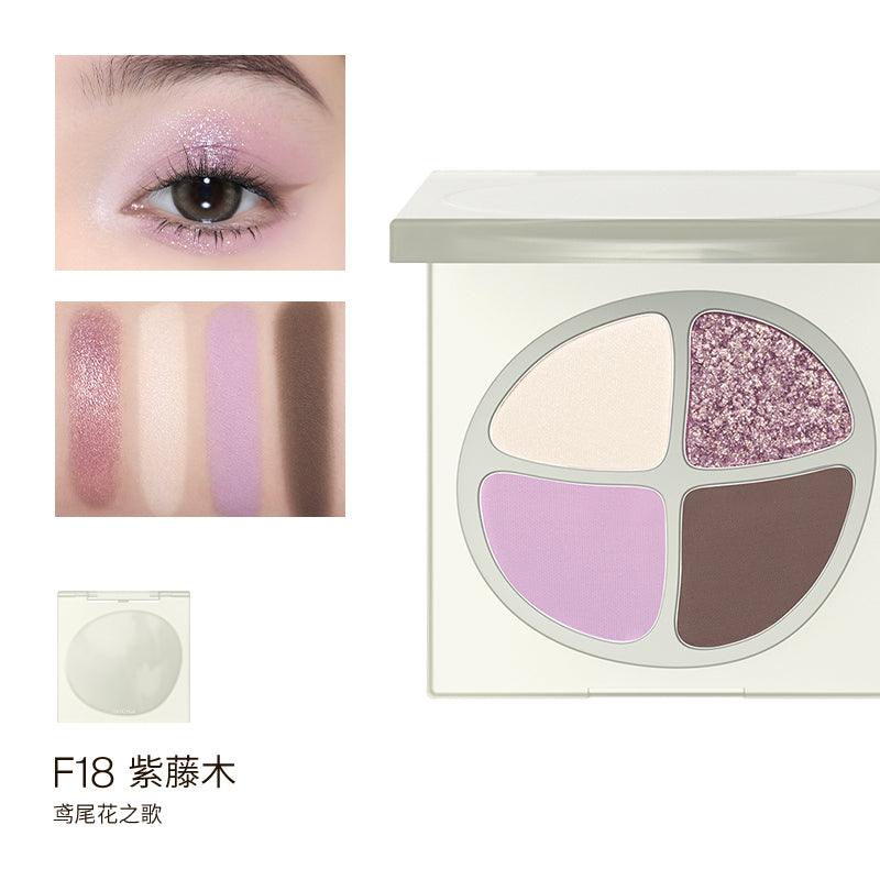【NEW! F18 F19】Joocyee Motion Color Mini Quad Eyeshadow JC019 - Chic Decent