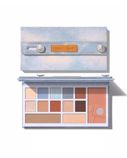 Perfect Diary Denim Eyes and Cheeks Palette PD040 - Chic Decent