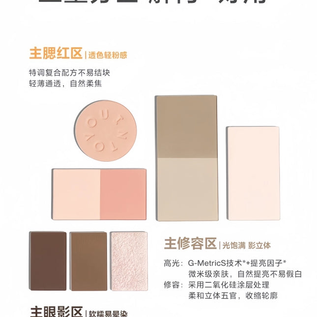 INTOYOU - Facial Multi Functional Synthetic Palette 10.5g