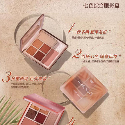 AKF 7 Colors Eyeshadow Palette AKF016 - Chic Decent