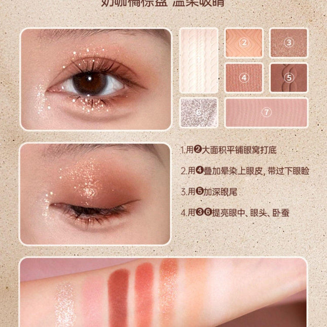 AKF 7 Colors Eyeshadow Palette AKF016 - Chic Decent