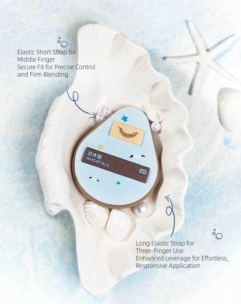 AMORTALS - the Bird and the Fish Wet Use Makeup Puff 3in