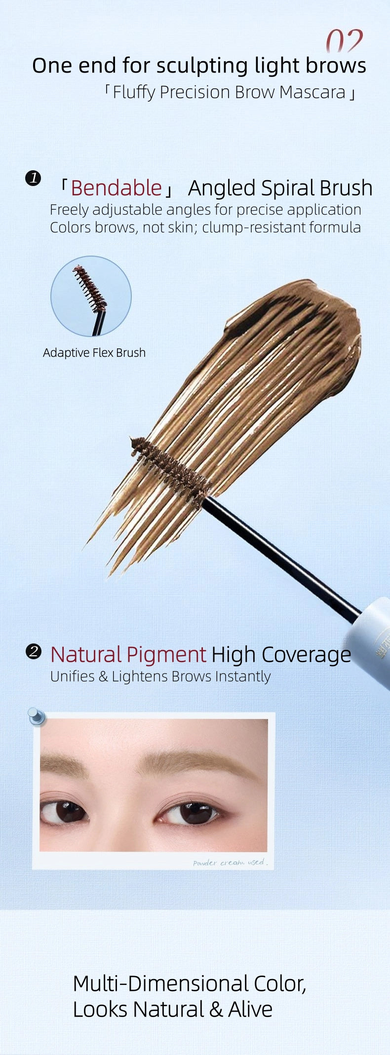 AMORTALS - Silk-Matte Duo Brow Definer and Tint 220mg+1.2g