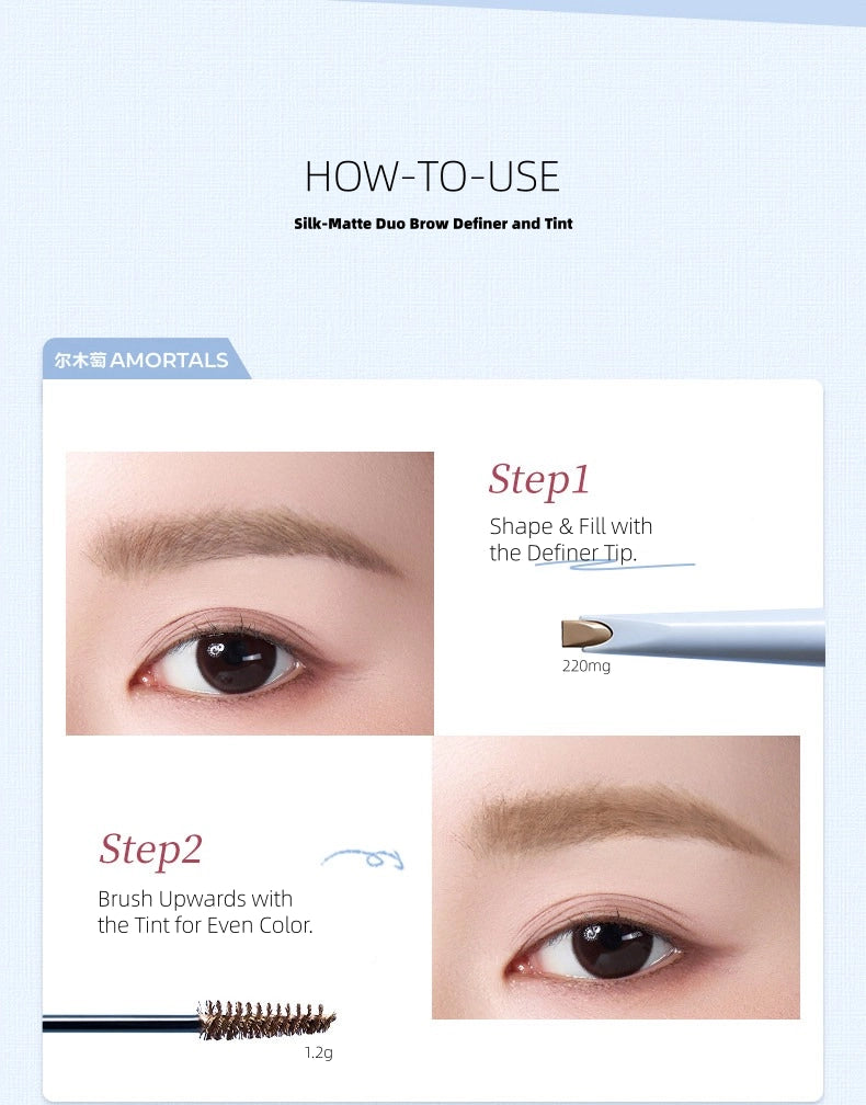 AMORTALS - Silk-Matte Duo Brow Definer and Tint 220mg+1.2g