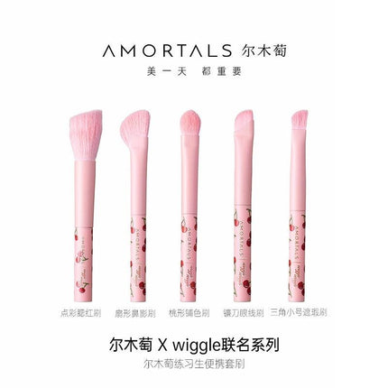 Amortals Wiggle Wiggle Makeup Brushes 5 in Set AMT034