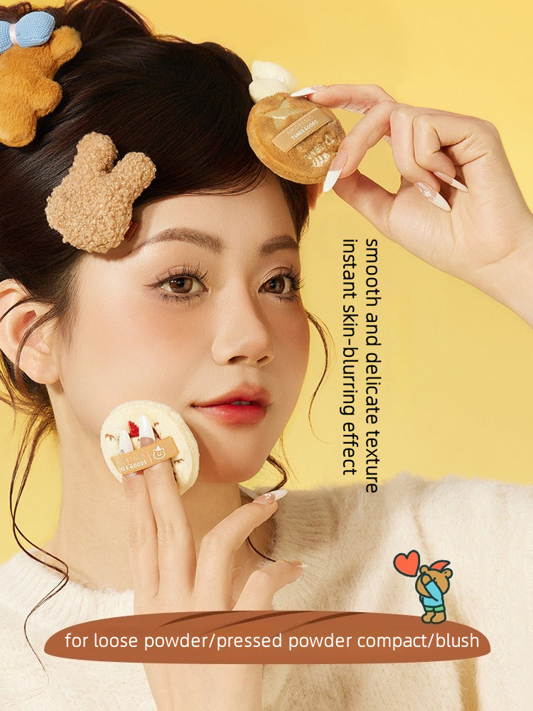 Amortals 尔木萄X TUNEE GOODS 圆形散粉扑*2