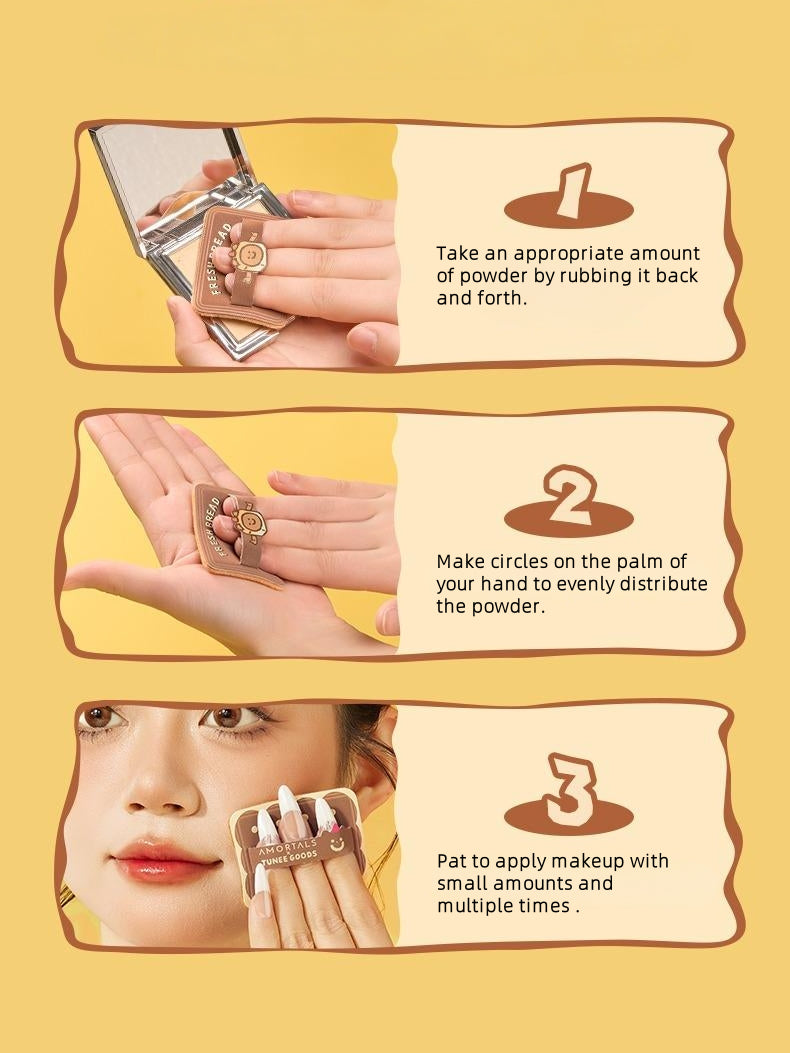 AMORTALS - TUNEE GOODS Square Shaped Pressed Powder Puff