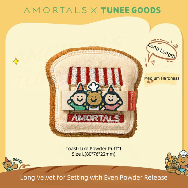 AMORTALS - TUNEE GOODS Toast-Like Powder Puff