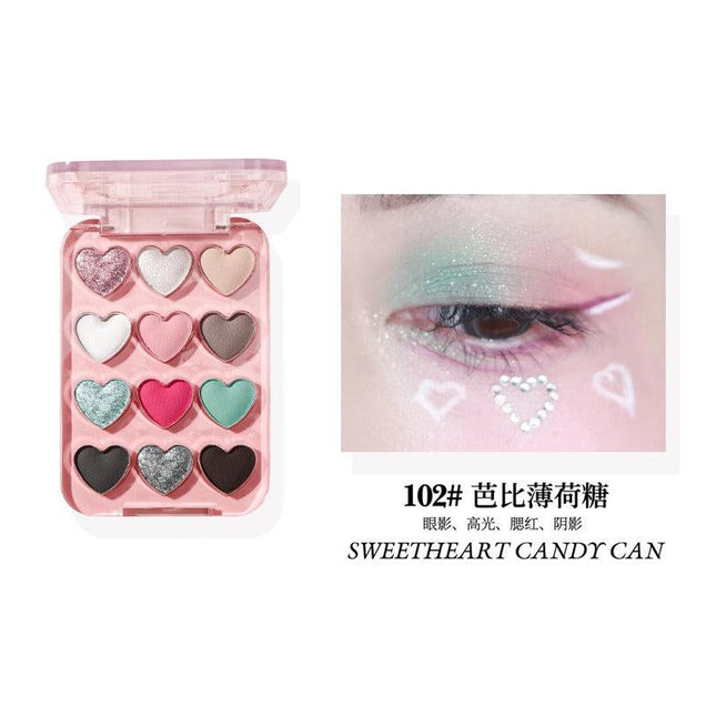 BIYA - Dream Ballet 12 Colors Eyeshadow Palette 6.6g