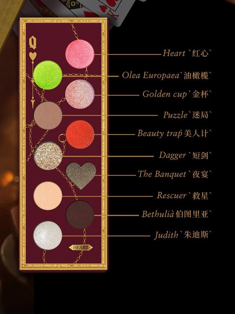 BLACKTiME The Queen of Heart 10 Colors Eyeshadow Palette BLKT02