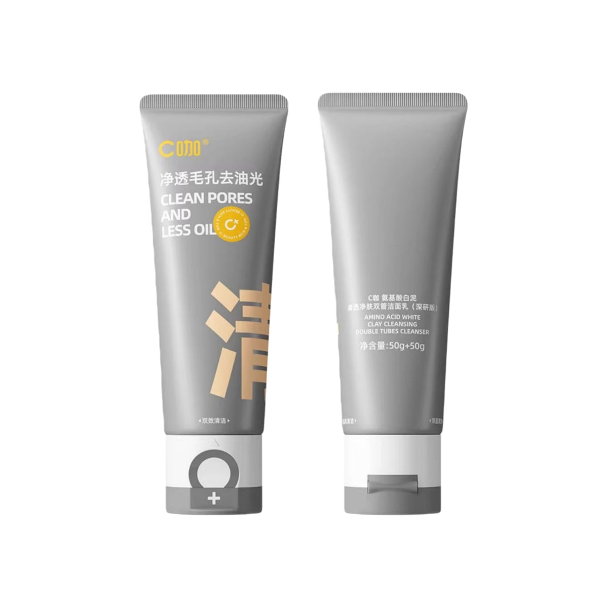C+ Beauty Amino Acid White Clay Cleanser 80g